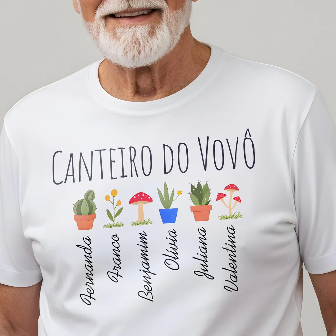 Camiseta Personalizada Meu Canteiro