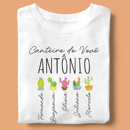 Camiseta Personalizada MEU CANTEIRO - Aquarela