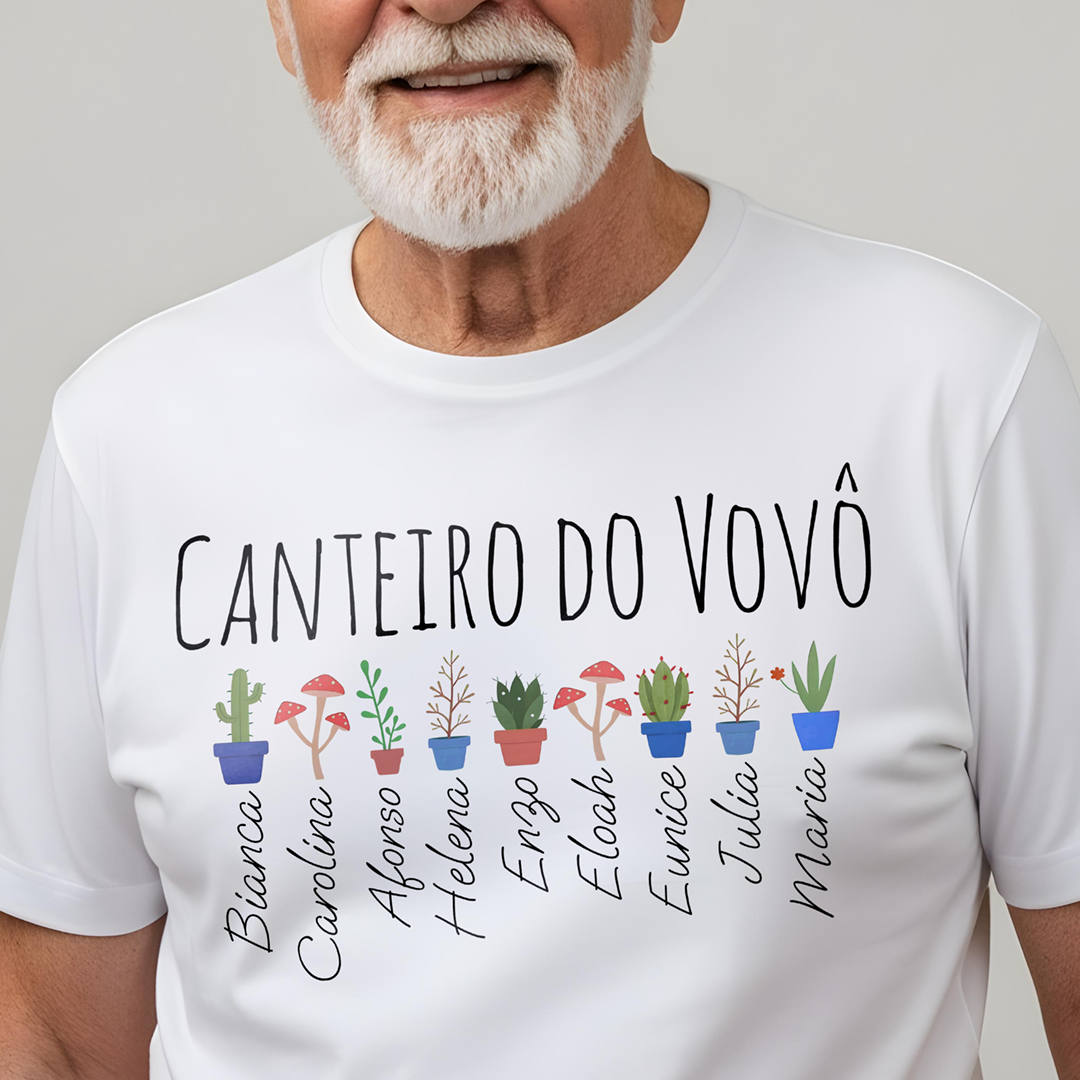 Camiseta Personalizada CANTEIRO DO VOVÔ